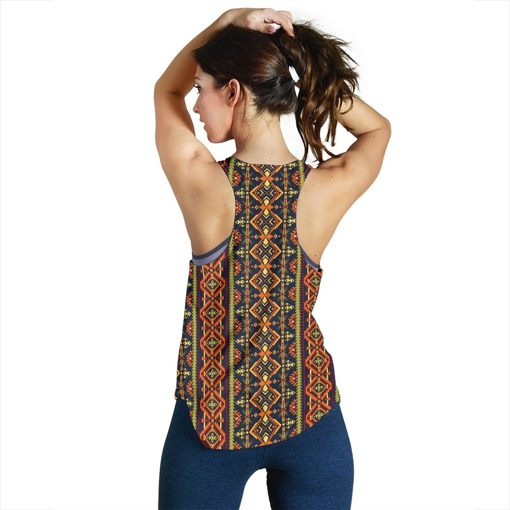 Kente Classic Design African Print Women Racerback Tank Top