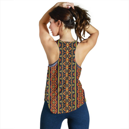 Kente Classic Design African Print Women Racerback Tank Top
