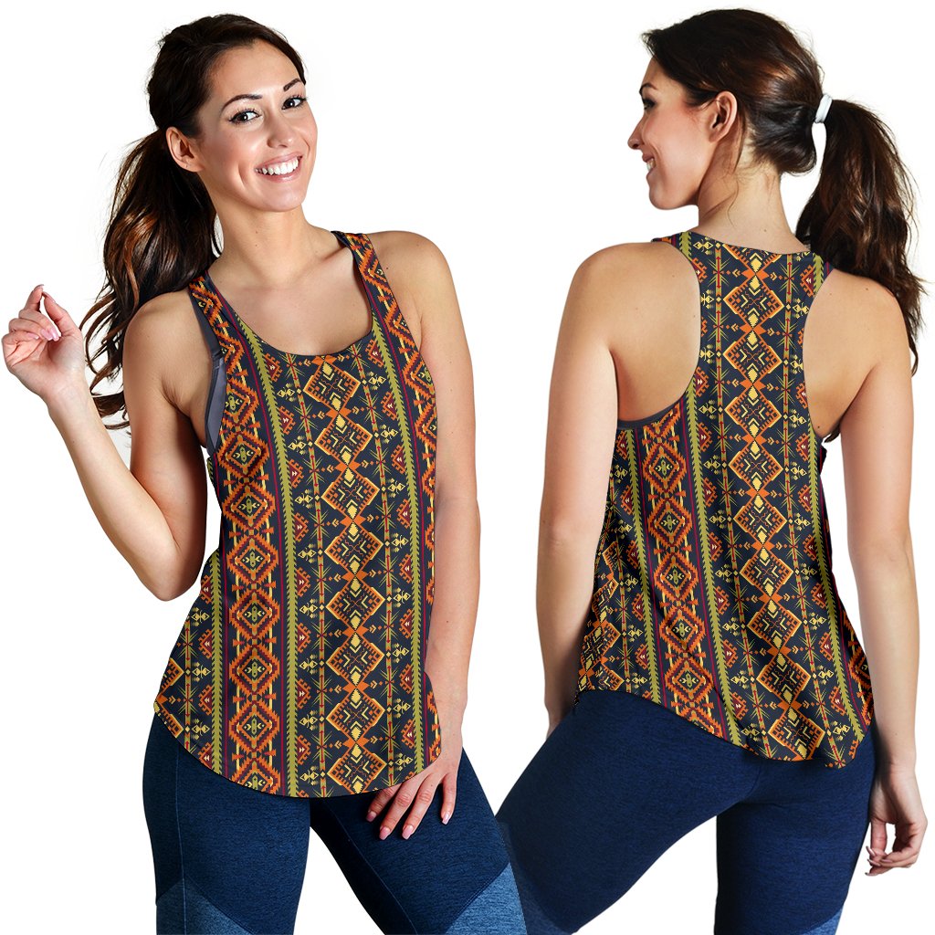 Kente Classic Design African Print Women Racerback Tank Top