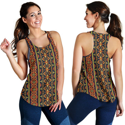 Kente Classic Design African Print Women Racerback Tank Top