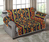Kente Green Design African Print Loveseat Sofa Protector-JTAMIGO.COM