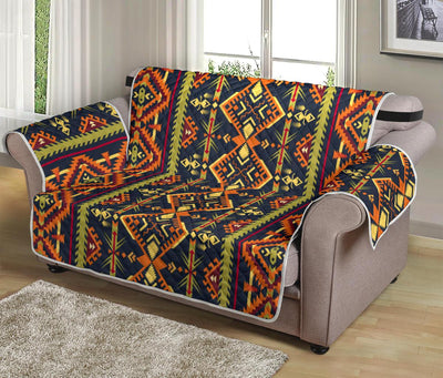 Kente Green Design African Print Loveseat Sofa Protector-JTAMIGO.COM