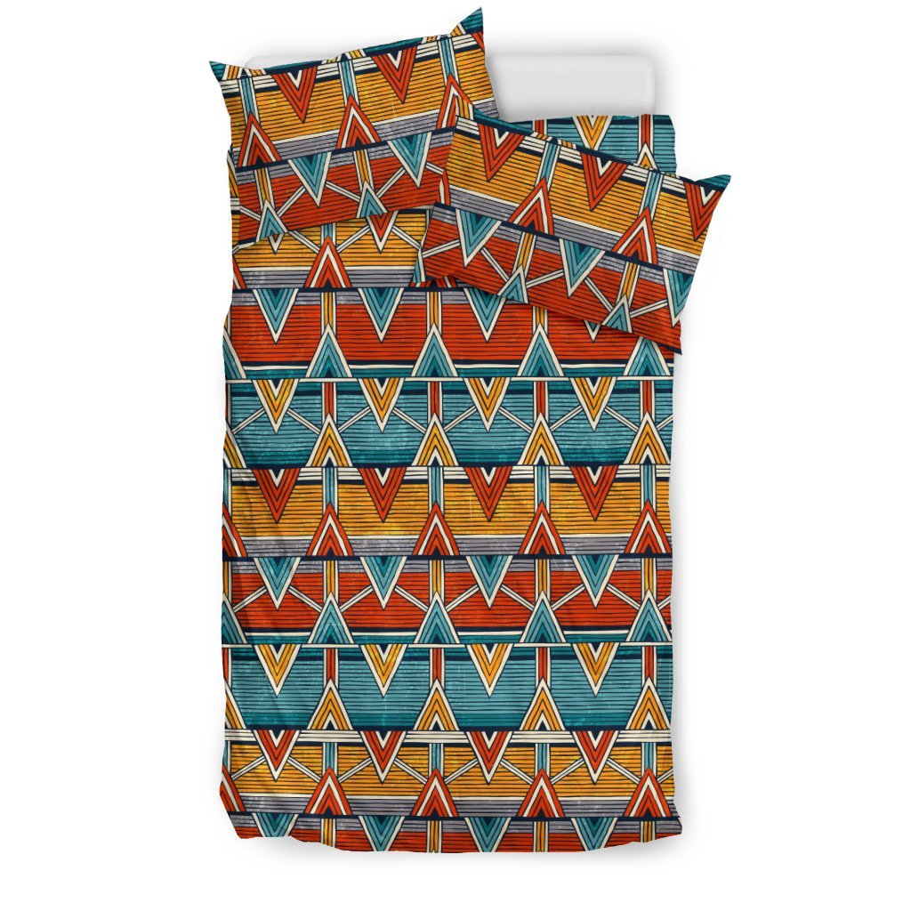 Kente Print African Design Themed Duvet Cover Bedding Set