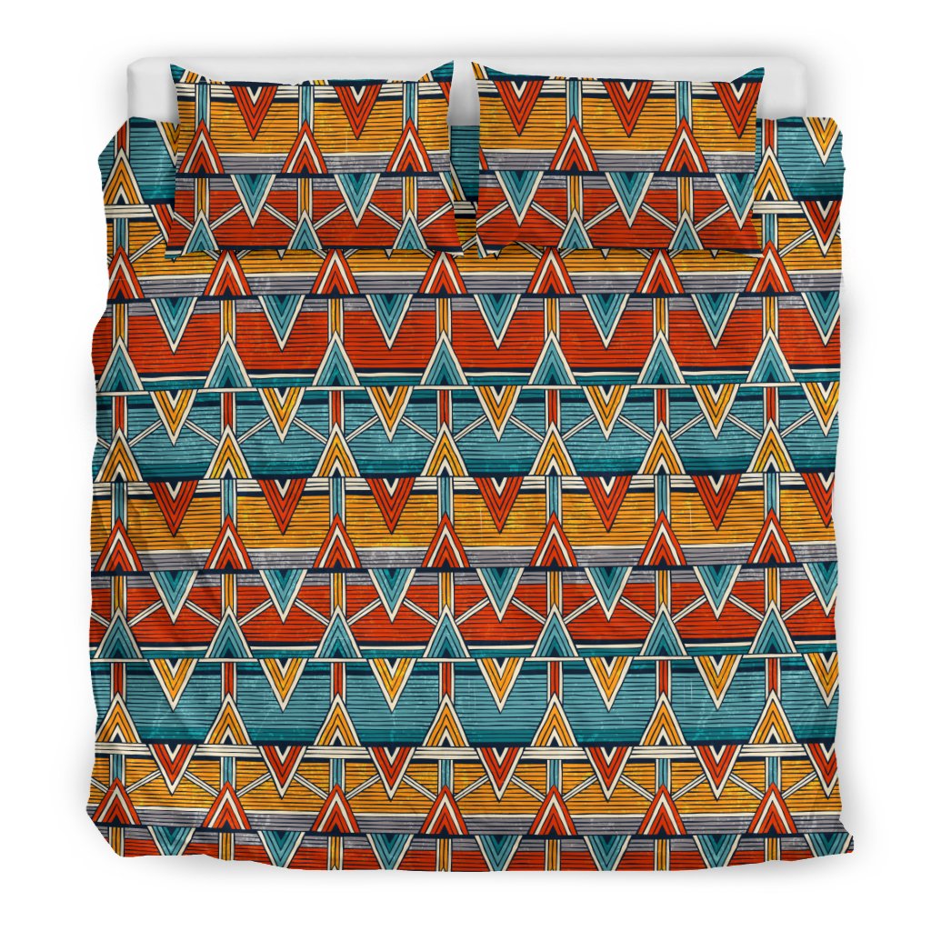 Kente Print African Design Themed Duvet Cover Bedding Set