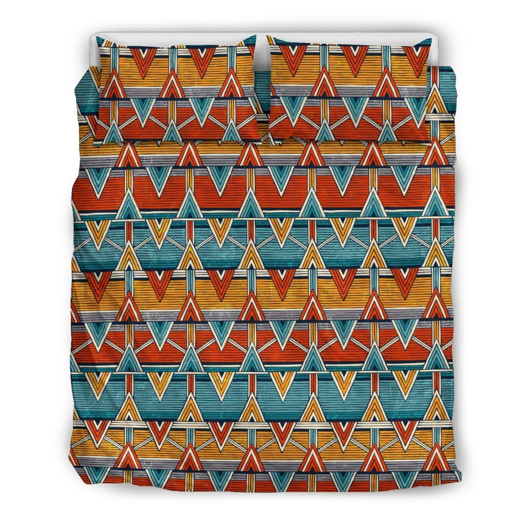Kente Print African Design Themed Duvet Cover Bedding Set