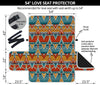 Kente Print African Design Themed Loveseat Sofa Protector-JTAMIGO.COM