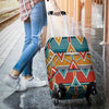 Kente Print African Design Themed Luggage Cover Protector