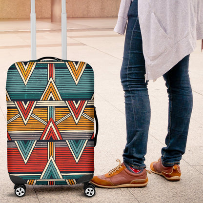 Kente Print African Design Themed Luggage Cover Protector