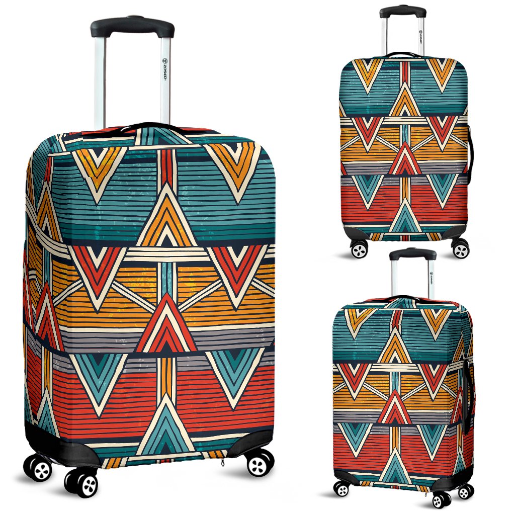Kente Print African Design Themed Luggage Cover Protector