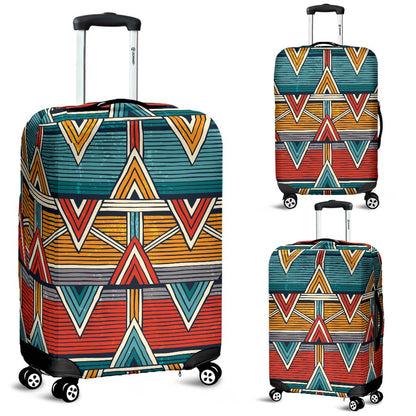 Kente Print African Design Themed Luggage Cover Protector