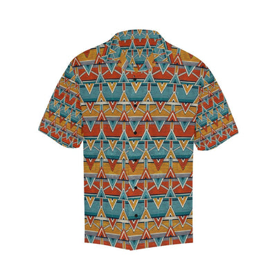 Kente Print African Design Themed Men Aloha Hawaiian Shirt