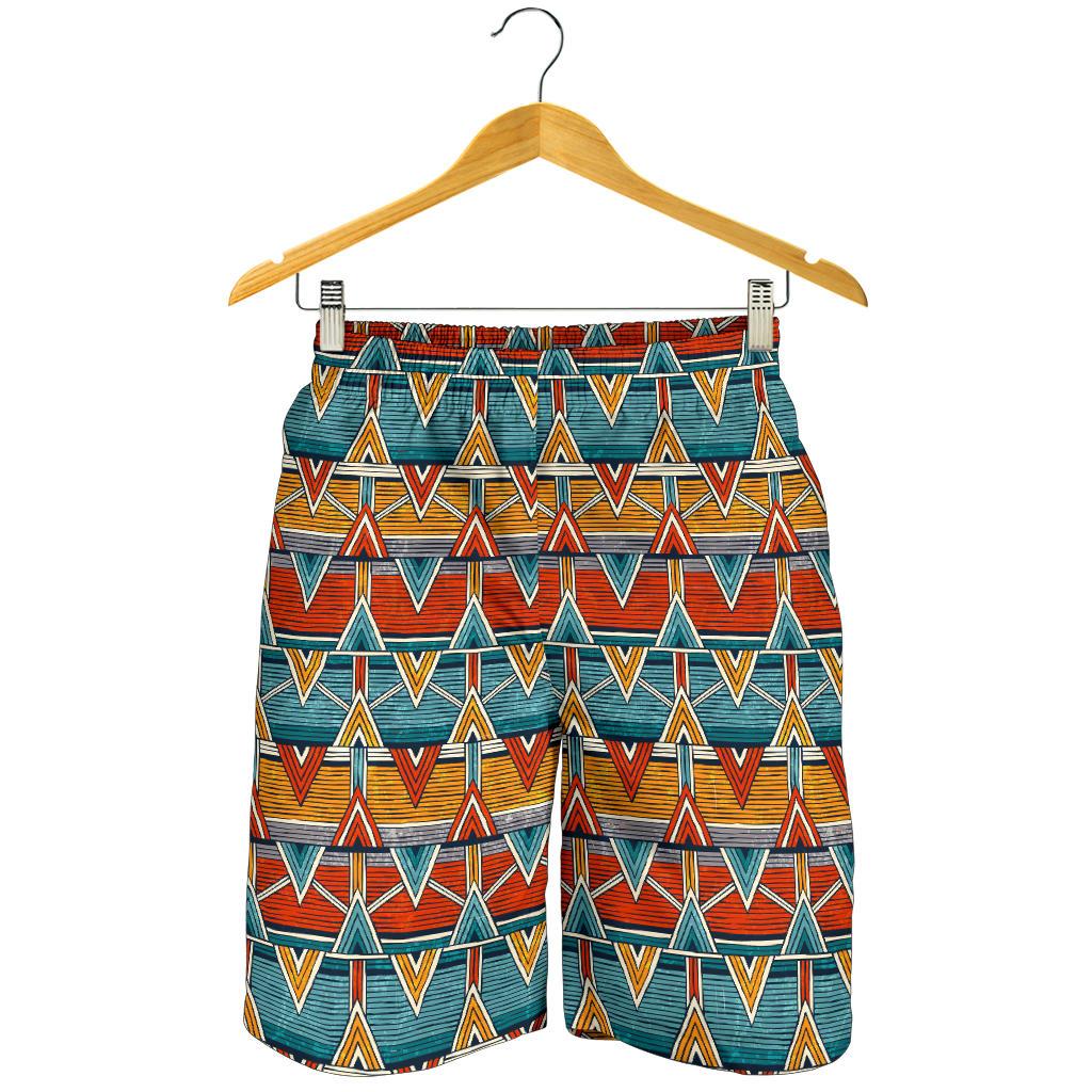 Kente Print African Design Themed Mens Shorts-JTAMIGO.COM