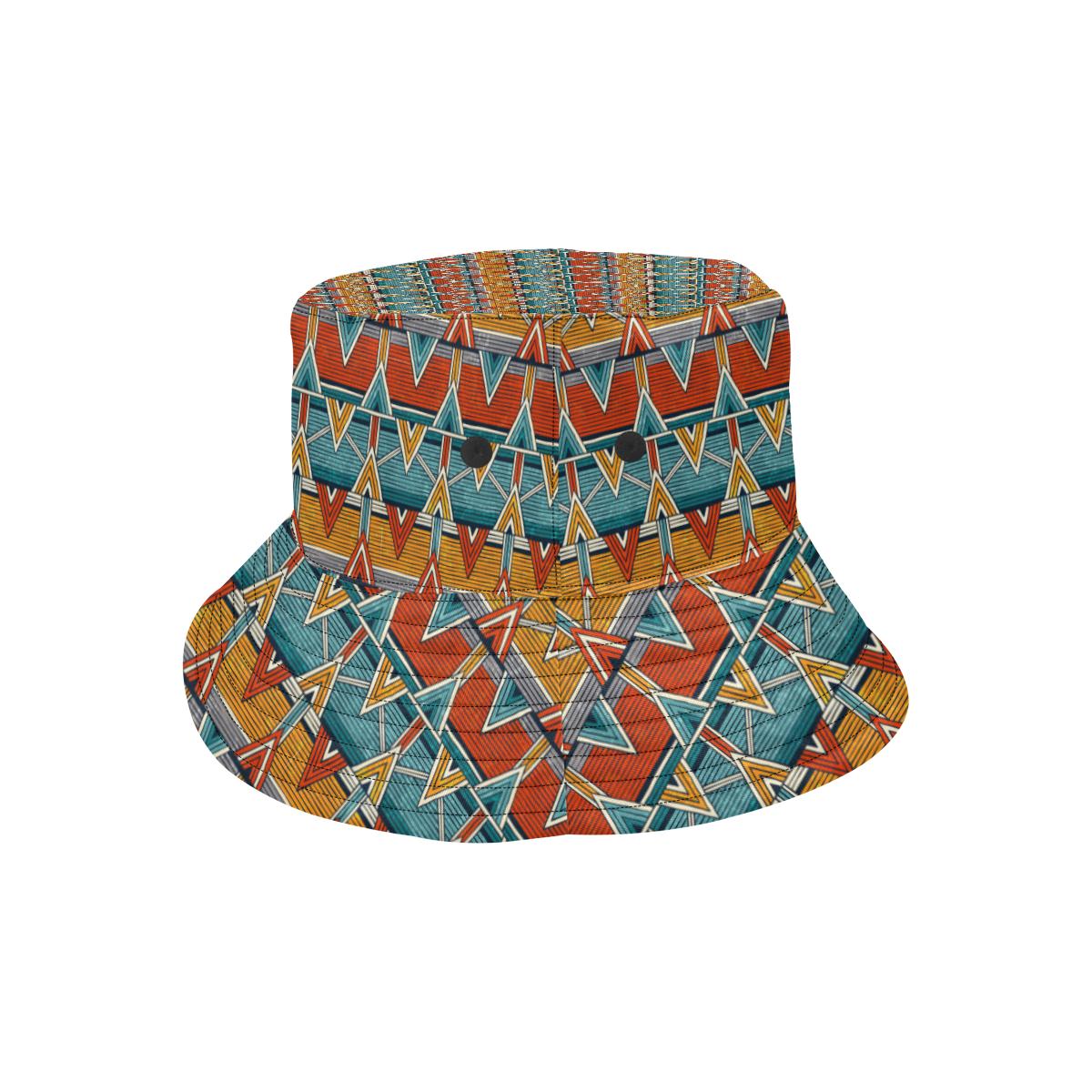 Kente Print African Design Themed Unisex Bucket Hat