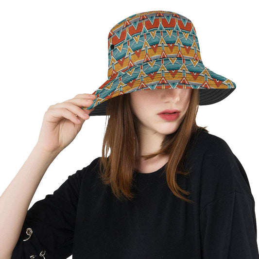 Kente Print African Design Themed Unisex Bucket Hat