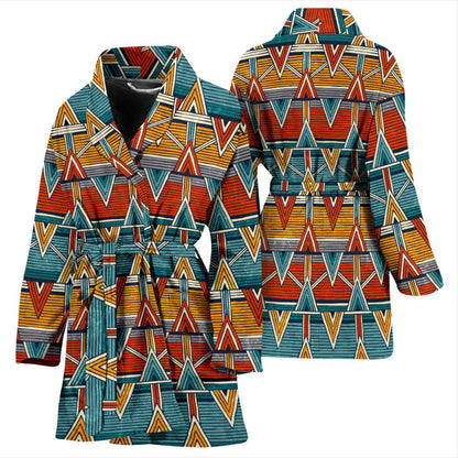 Kente Print African Design Themed Women Bath Robe-JTAMIGO.COM