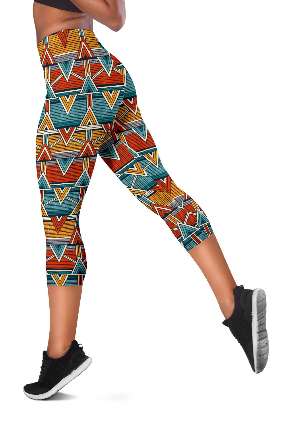 Kente Print African Design Themed Women Capris