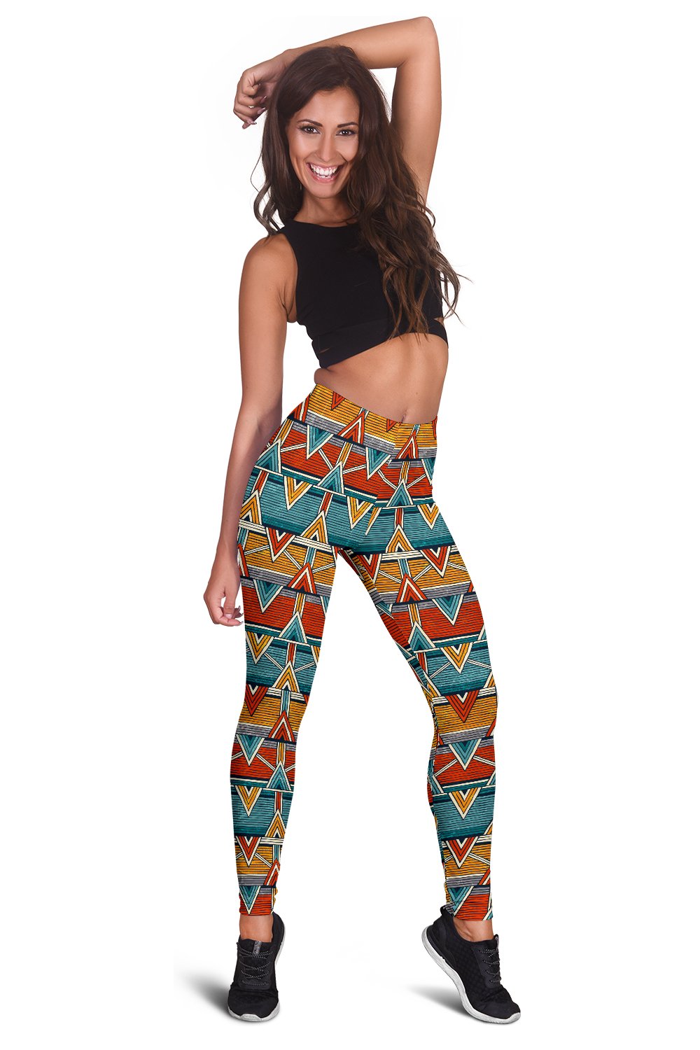 Kente Print African Design Themed Women Leggings