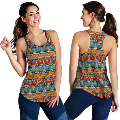 Kente Print African Design Themed Women Racerback Tank Top