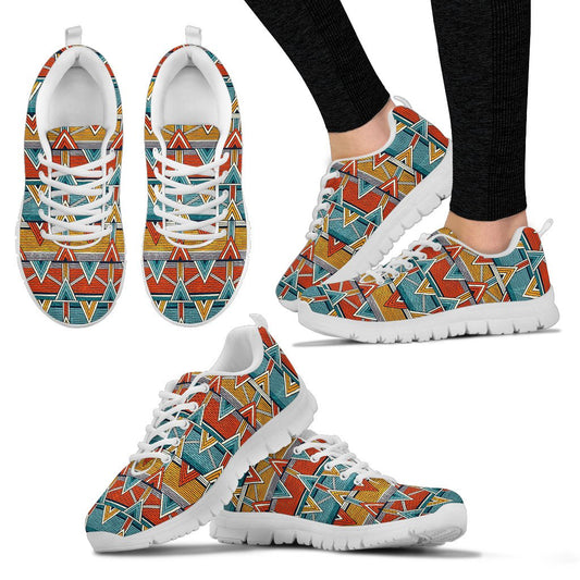 Kente Print African Design Themed Women Sneakers Shoes