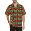 Kente Red Design African Print Men Aloha Hawaiian Shirt