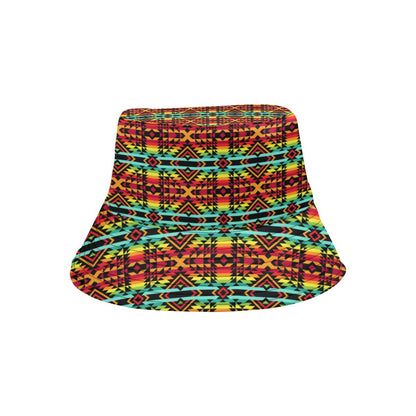 Kente Red Design African Print Unisex Bucket Hat