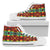 Kente Red Design African Print Women High Top Shoes