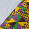 Kente Triangle Design African Print Fleece Blanket