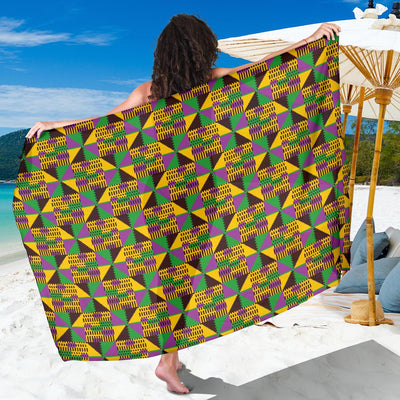 Kente Triangle Design African Print Sarong Pareo Wrap