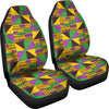 Kente Triangle Design African Print Universal Fit Car Seat Covers