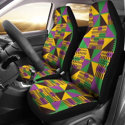 Kente Triangle Design African Print Universal Fit Car Seat Covers