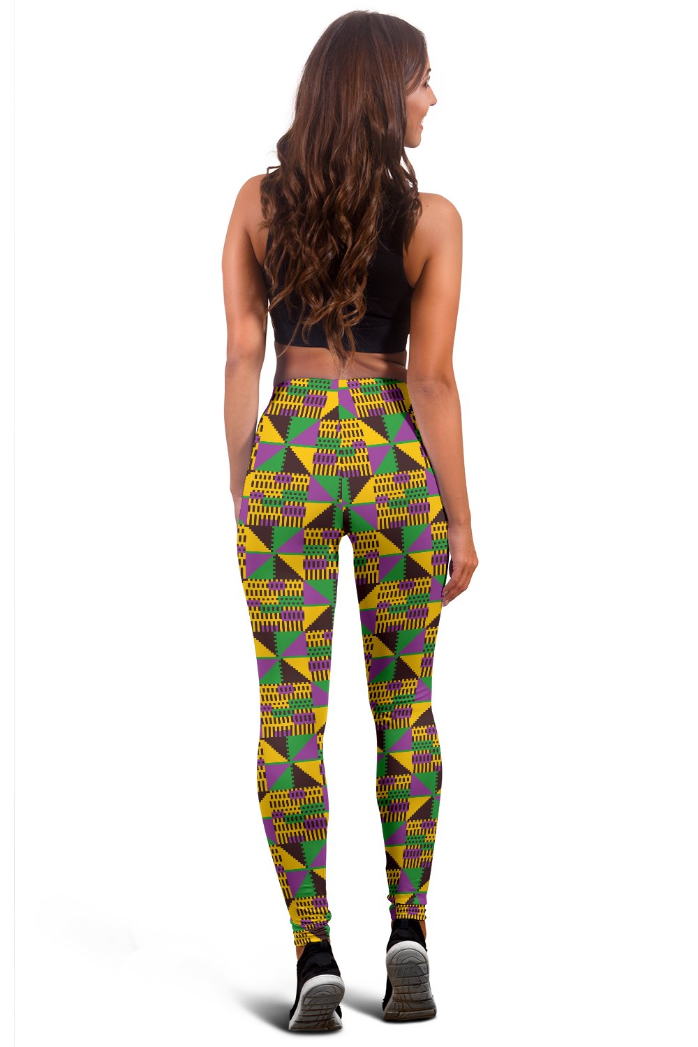 Kente Triangle Design African Print Women Leggings