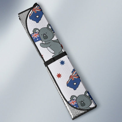 Koala Australia Day Themed Design Car Sun Shade For Windshield
