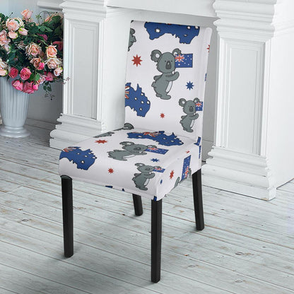 Koala Australia Day Themed Design Dining Chair Slipcover-JTAMIGO.COM