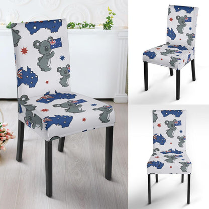 Koala Australia Day Themed Design Dining Chair Slipcover-JTAMIGO.COM
