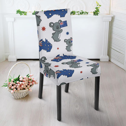 Koala Australia Day Themed Design Dining Chair Slipcover-JTAMIGO.COM