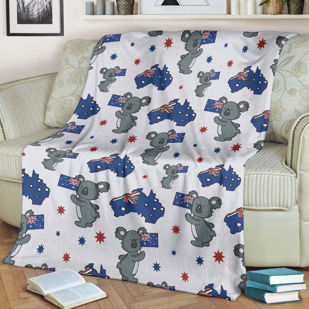 Koala Australia Day Themed Design Fleece Blanket