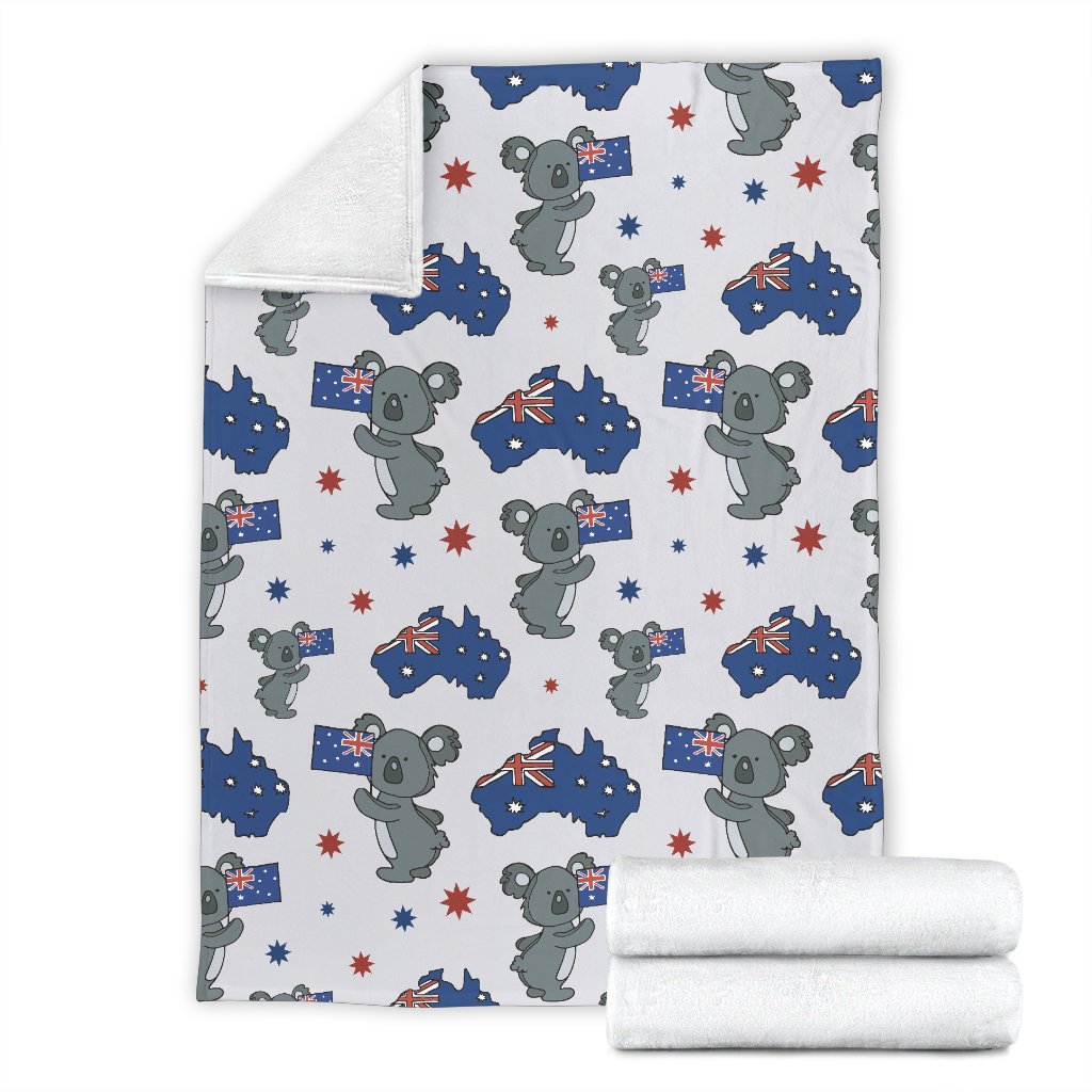 Koala Australia Day Themed Design Fleece Blanket