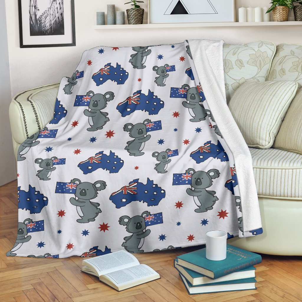 Koala Australia Day Themed Design Fleece Blanket