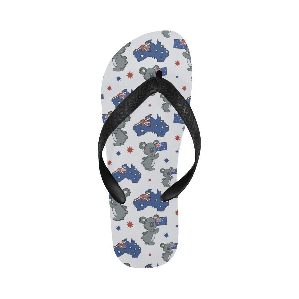 Koala Australia Day Themed Design Flip Flops-JTAMIGO.COM