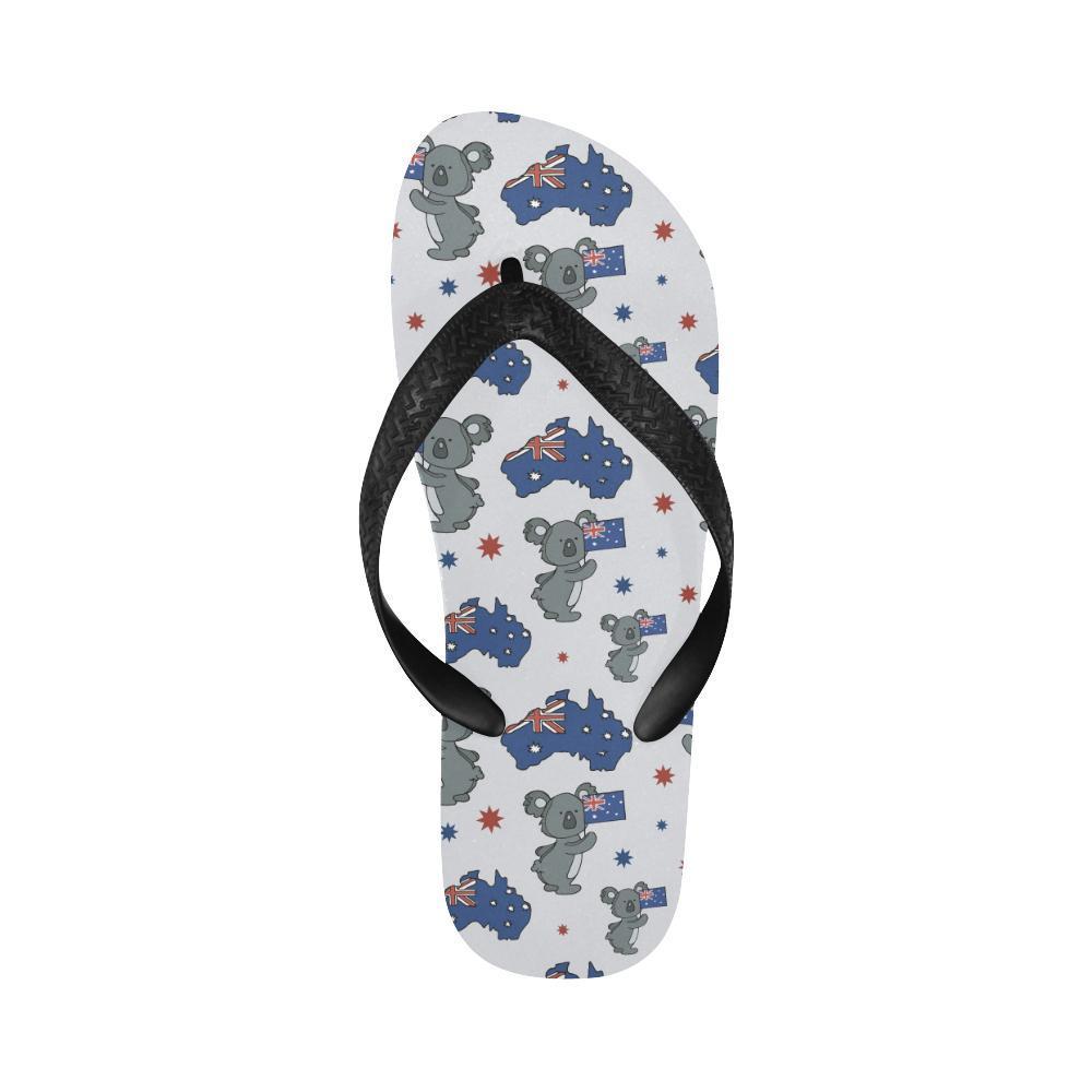 Koala Australia Day Themed Design Flip Flops-JTAMIGO.COM