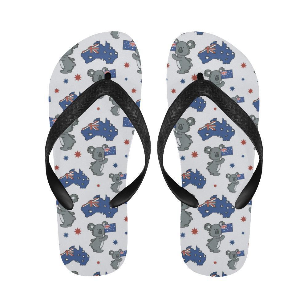 Koala Australia Day Themed Design Flip Flops-JTAMIGO.COM