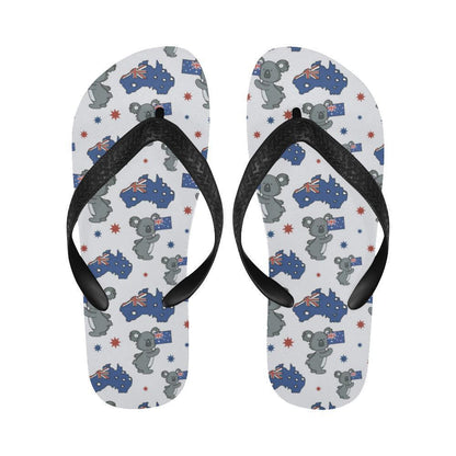 Koala Australia Day Themed Design Flip Flops-JTAMIGO.COM