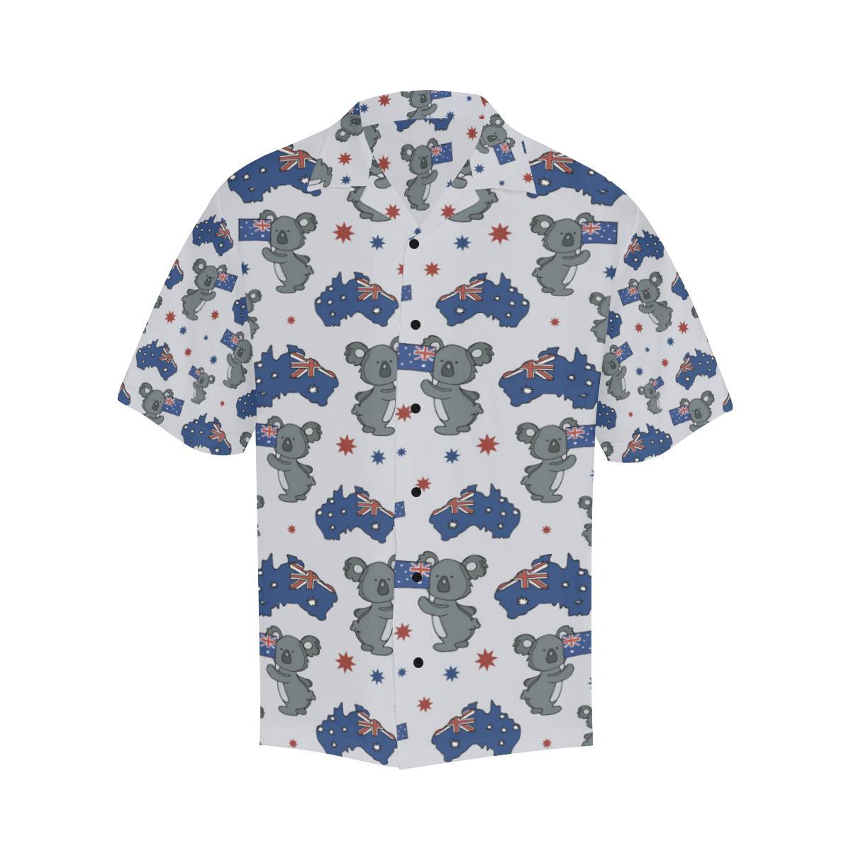 Koala Australia Day Themed Design Men Aloha Hawaiian Shirt