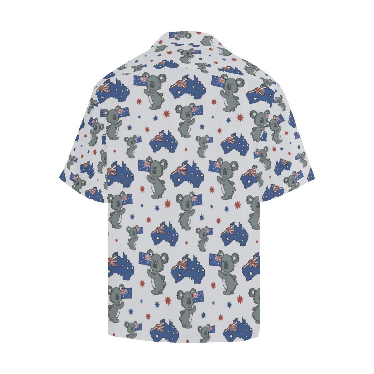 Koala Australia Day Themed Design Men Aloha Hawaiian Shirt