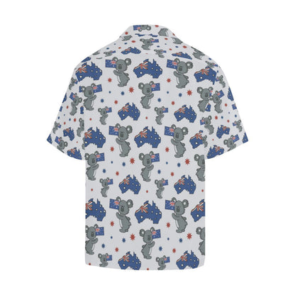 Koala Australia Day Themed Design Men Aloha Hawaiian Shirt