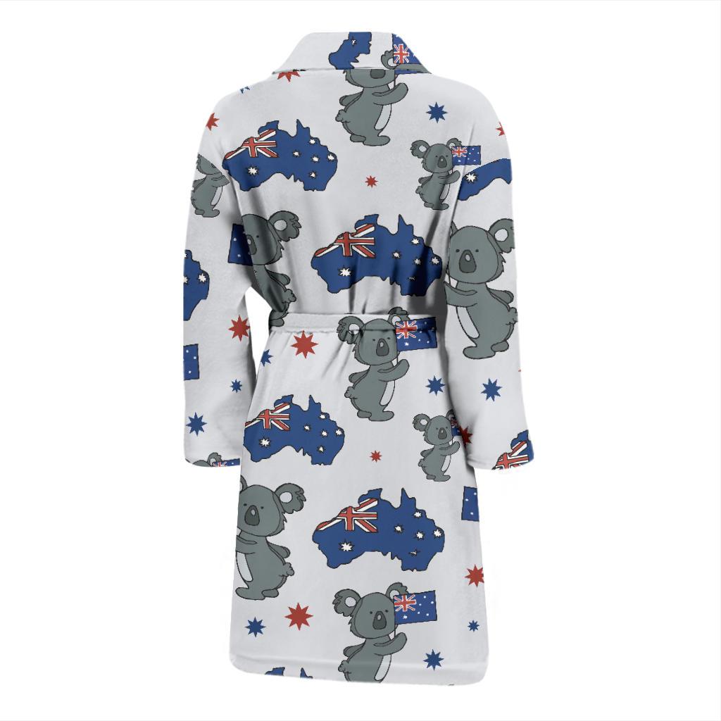 Koala Australia Day Themed Design Men Bath Robe-JTAMIGO.COM