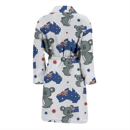 Koala Australia Day Themed Design Men Bath Robe-JTAMIGO.COM