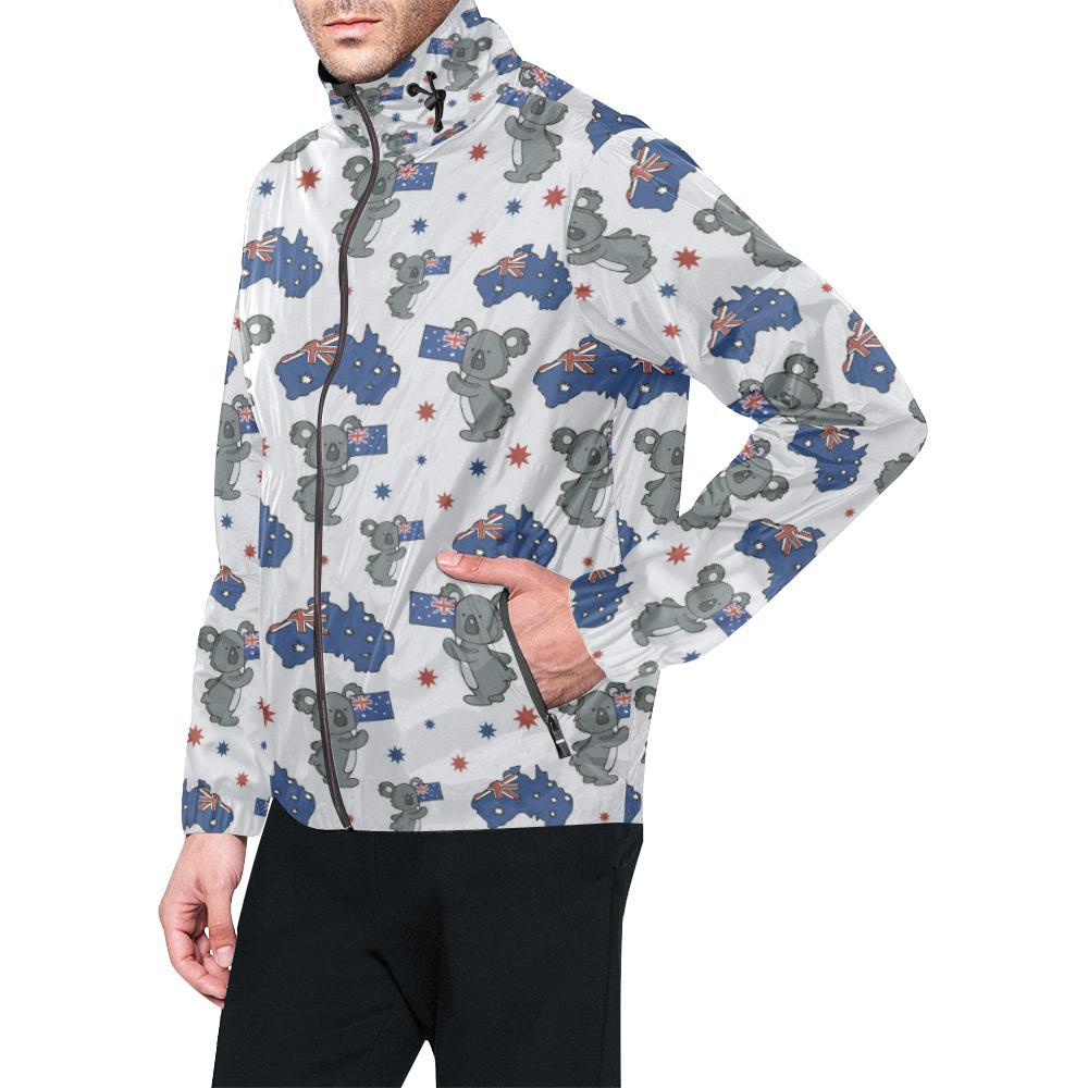 Koala Australia Day Themed Design Men Windbreaker Jacket-JTAMIGO.COM
