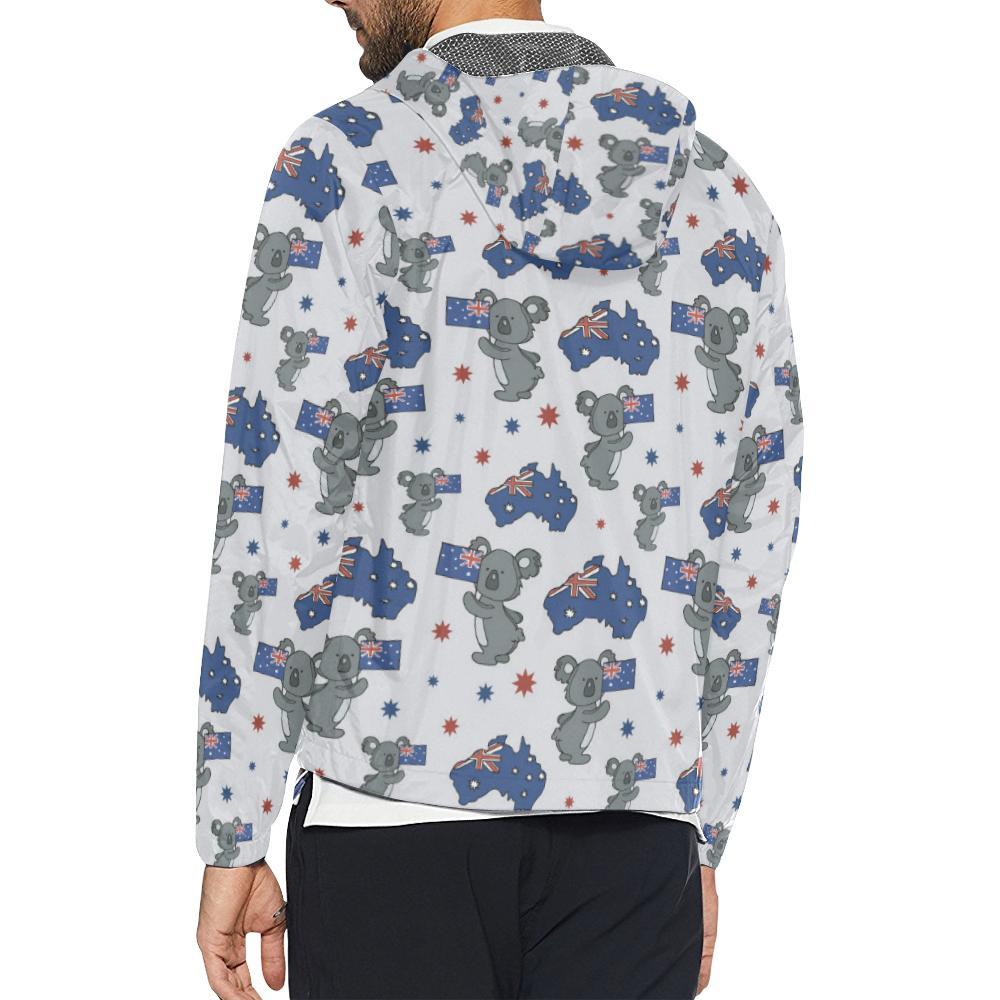 Koala Australia Day Themed Design Men Windbreaker Jacket-JTAMIGO.COM