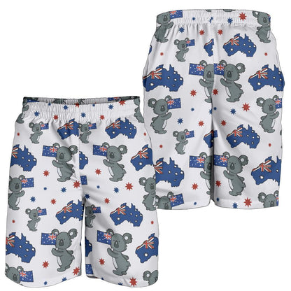 Koala Australia Day Themed Design Mens Shorts-JTAMIGO.COM